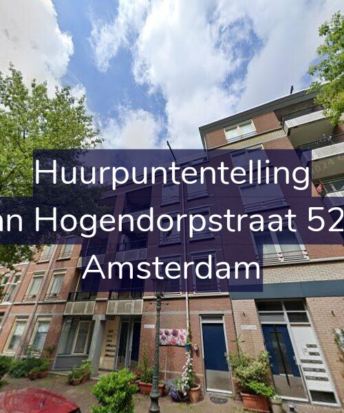 Foto gevel Huurpuntentelling voor Van Hogendorpstraat 52-E, Amsterdam