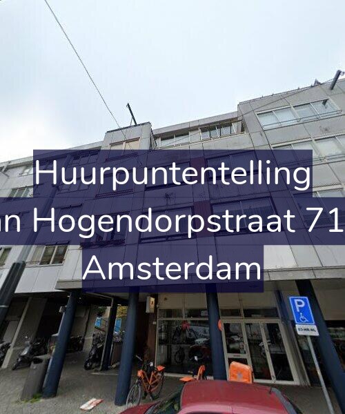 Foto gevel Huurpuntentelling voor Van Hogendorpstraat 71-A, Amsterdam