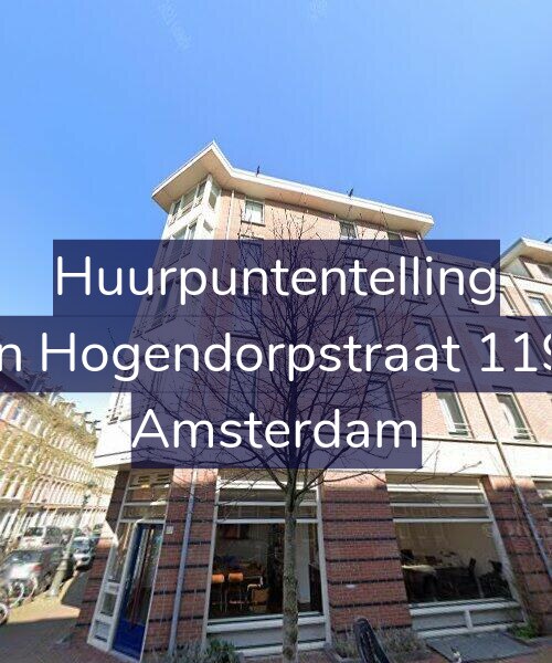 Foto gevel Huurpuntentelling voor Van Hogendorpstraat 119-F, Amsterdam