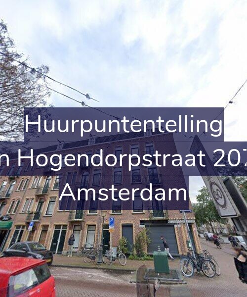 Foto gevel Huurpuntentelling voor Van Hogendorpstraat 207-1, Amsterdam