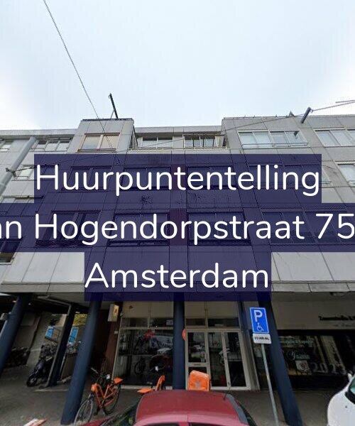 Foto gevel Huurpuntentelling voor Van Hogendorpstraat 75-C, Amsterdam