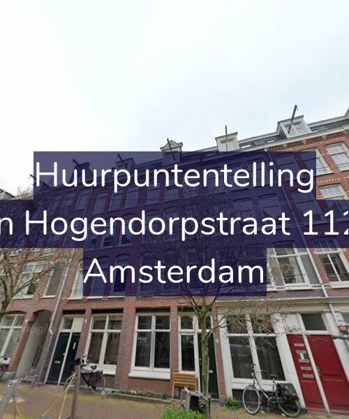 Foto gevel Huurpuntentelling voor Van Hogendorpstraat 112-4, Amsterdam