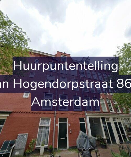 Foto gevel Huurpuntentelling voor Van Hogendorpstraat 86-1, Amsterdam