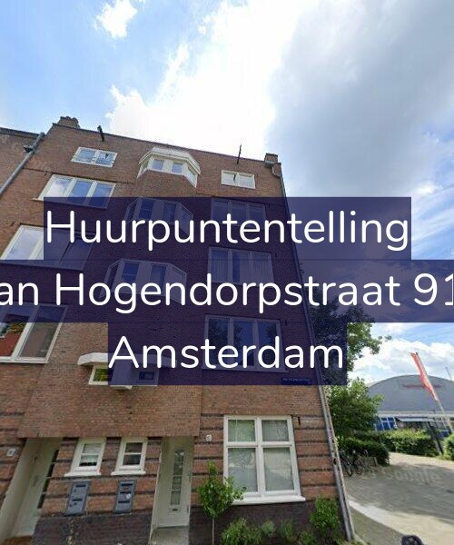 Foto gevel Huurpuntentelling voor Van Hogendorpstraat 913, Amsterdam