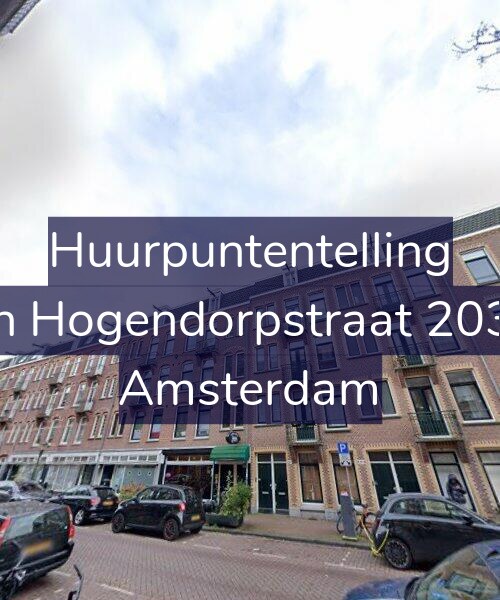 Foto gevel Huurpuntentelling voor Van Hogendorpstraat 203-H, Amsterdam