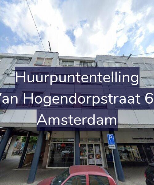 Foto gevel Huurpuntentelling voor Van Hogendorpstraat 63, Amsterdam