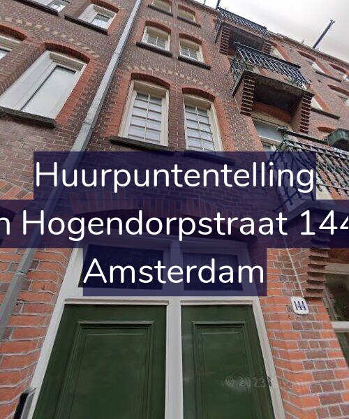Foto gevel Huurpuntentelling voor Van Hogendorpstraat 144-H, Amsterdam