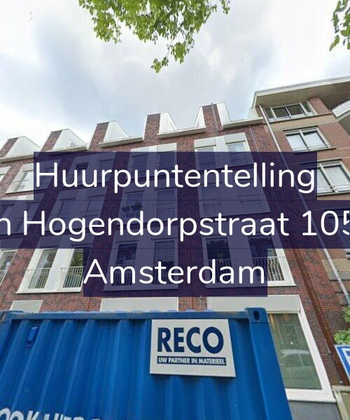 Foto gevel Huurpuntentelling voor Van Hogendorpstraat 105-A, Amsterdam