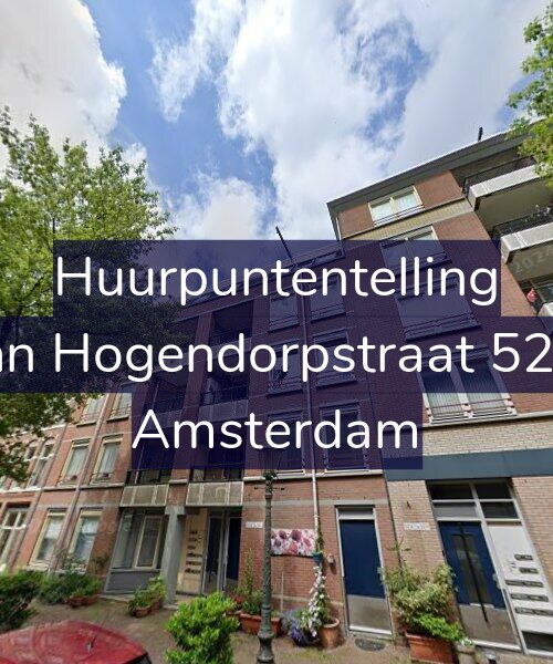Foto gevel Huurpuntentelling voor Van Hogendorpstraat 52-C, Amsterdam