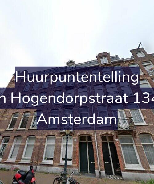 Foto gevel Huurpuntentelling voor Van Hogendorpstraat 134-2, Amsterdam