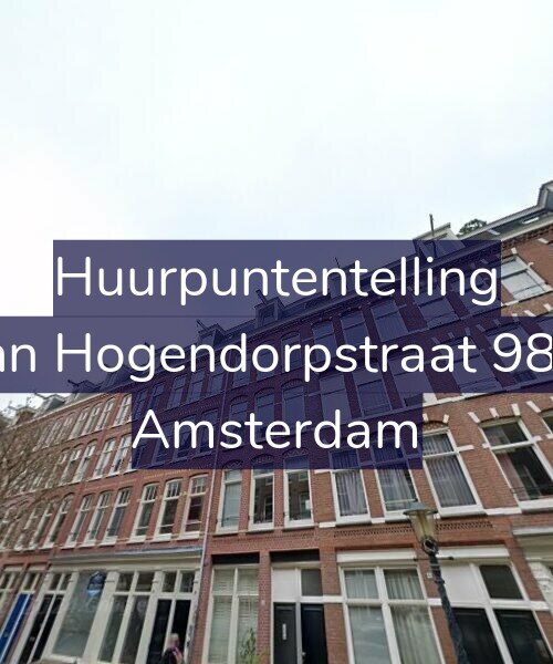 Foto gevel Huurpuntentelling voor Van Hogendorpstraat 98-3, Amsterdam