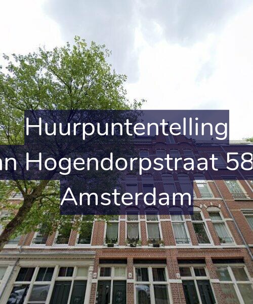Foto gevel Huurpuntentelling voor Van Hogendorpstraat 58-2, Amsterdam