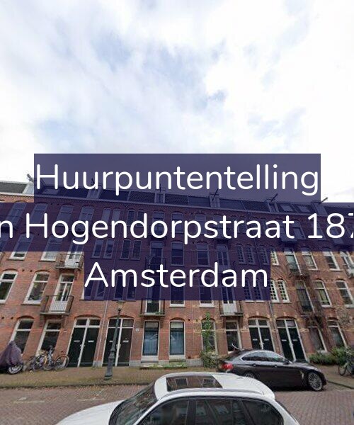 Foto gevel Huurpuntentelling voor Van Hogendorpstraat 187-1, Amsterdam