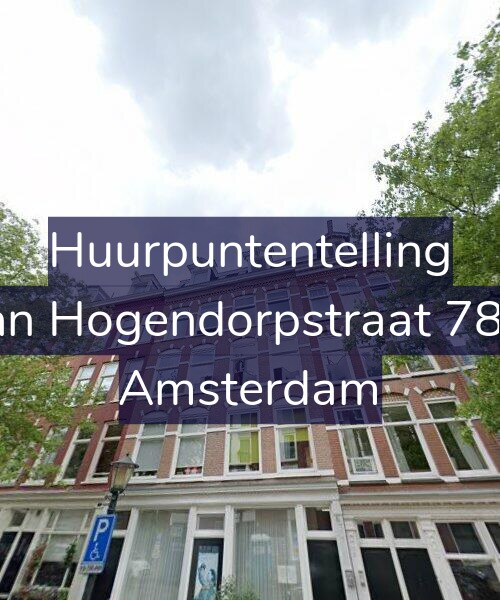 Foto gevel Huurpuntentelling voor Van Hogendorpstraat 78-2, Amsterdam