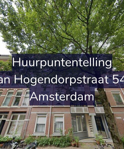 Foto gevel Huurpuntentelling voor Van Hogendorpstraat 54-J, Amsterdam