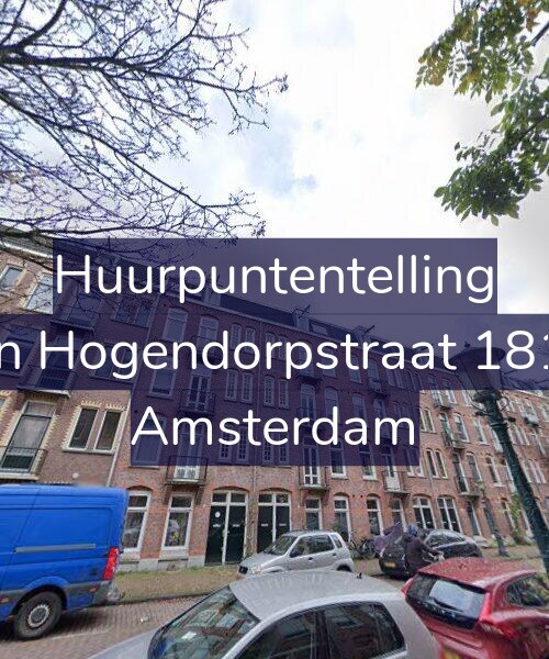 Foto gevel Huurpuntentelling voor Van Hogendorpstraat 181-3, Amsterdam