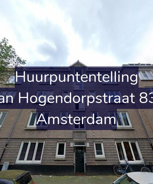 Foto gevel Huurpuntentelling voor Van Hogendorpstraat 837, Amsterdam