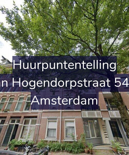 Foto gevel Huurpuntentelling voor Van Hogendorpstraat 54-G, Amsterdam