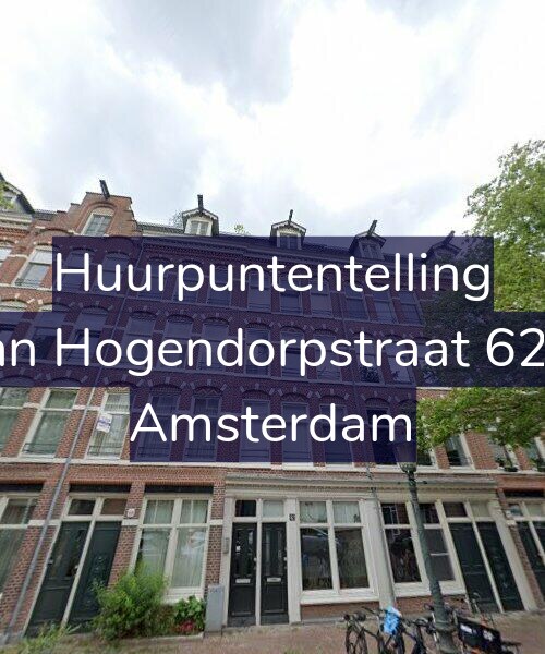 Foto gevel Huurpuntentelling voor Van Hogendorpstraat 62-4, Amsterdam