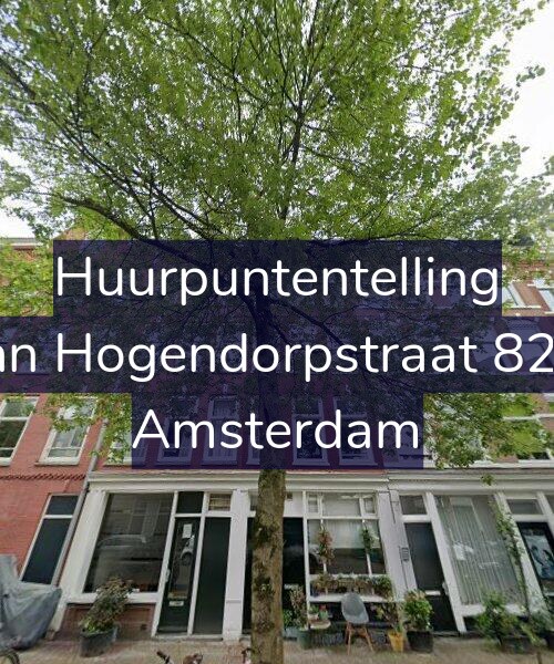 Foto gevel Huurpuntentelling voor Van Hogendorpstraat 82-1, Amsterdam