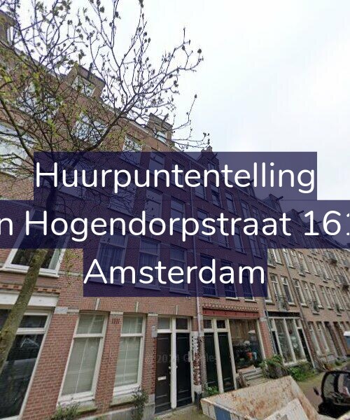 Foto gevel Huurpuntentelling voor Van Hogendorpstraat 161-1, Amsterdam