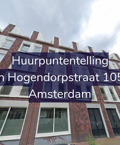 Foto gevel Huurpuntentelling voor Van Hogendorpstraat 105-C, Amsterdam