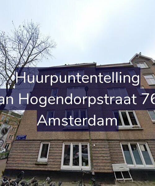 Foto gevel Huurpuntentelling voor Van Hogendorpstraat 761, Amsterdam