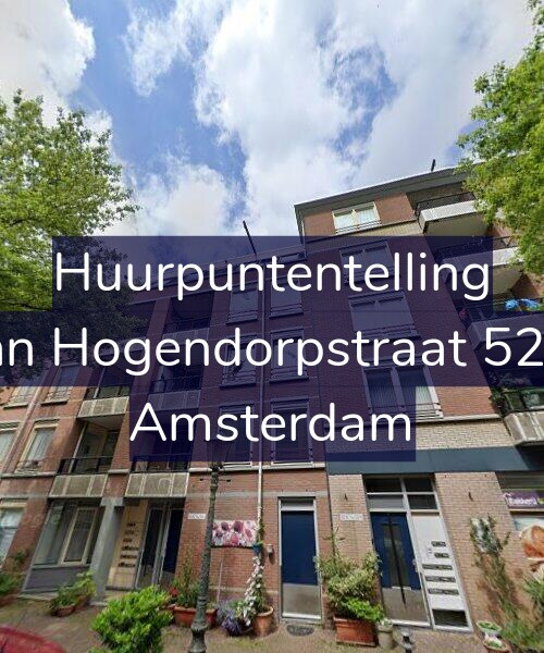 Foto gevel Huurpuntentelling voor Van Hogendorpstraat 52-B, Amsterdam