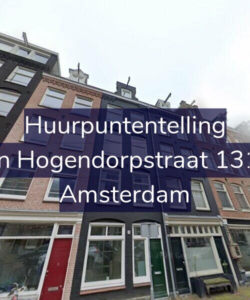 Foto gevel Huurpuntentelling voor Van Hogendorpstraat 131-1, Amsterdam