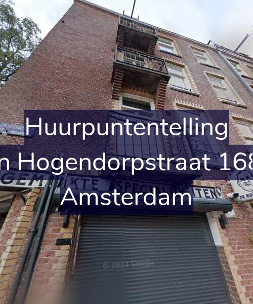 Foto gevel Huurpuntentelling voor Van Hogendorpstraat 168-4, Amsterdam