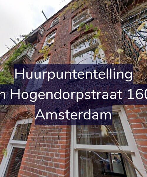 Foto gevel Huurpuntentelling voor Van Hogendorpstraat 160-2, Amsterdam