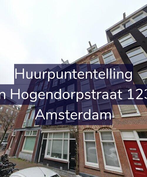 Foto gevel Huurpuntentelling voor Van Hogendorpstraat 123-3, Amsterdam