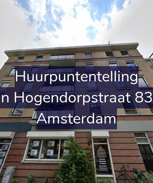 Foto gevel Huurpuntentelling voor Van Hogendorpstraat 83-D, Amsterdam