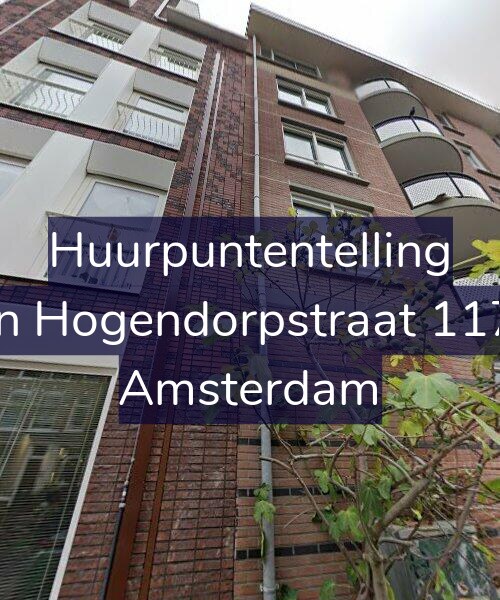 Foto gevel Huurpuntentelling voor Van Hogendorpstraat 117-E, Amsterdam