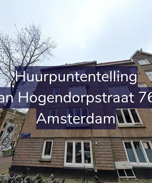 Foto gevel Huurpuntentelling voor Van Hogendorpstraat 763, Amsterdam