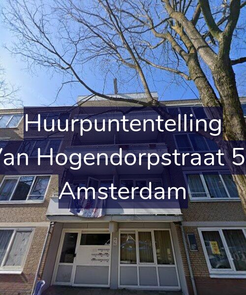 Foto gevel Huurpuntentelling voor Van Hogendorpstraat 59, Amsterdam
