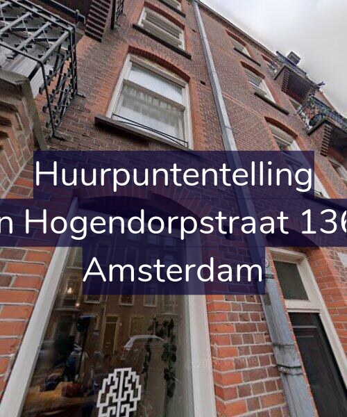 Foto gevel Huurpuntentelling voor Van Hogendorpstraat 136-3, Amsterdam
