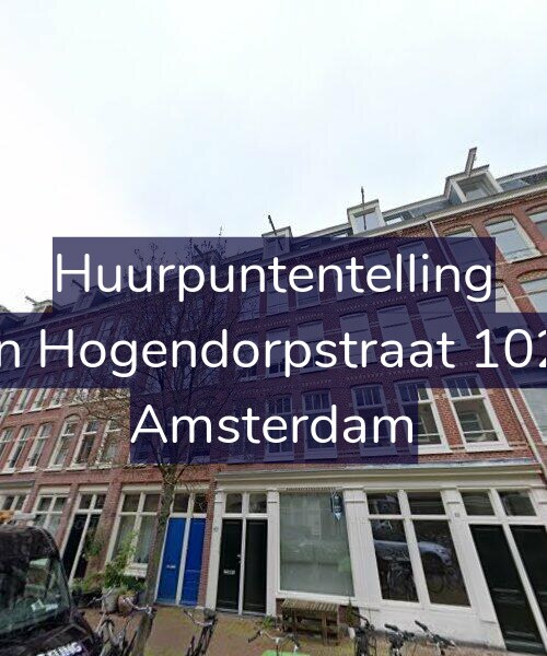 Foto gevel Huurpuntentelling voor Van Hogendorpstraat 102-3, Amsterdam