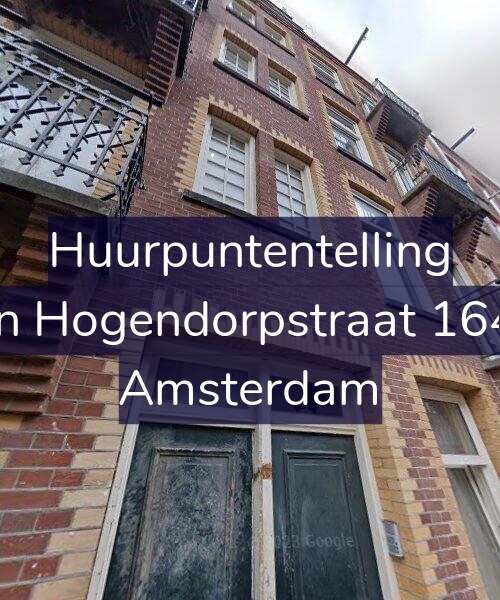 Foto gevel Huurpuntentelling voor Van Hogendorpstraat 164-1, Amsterdam
