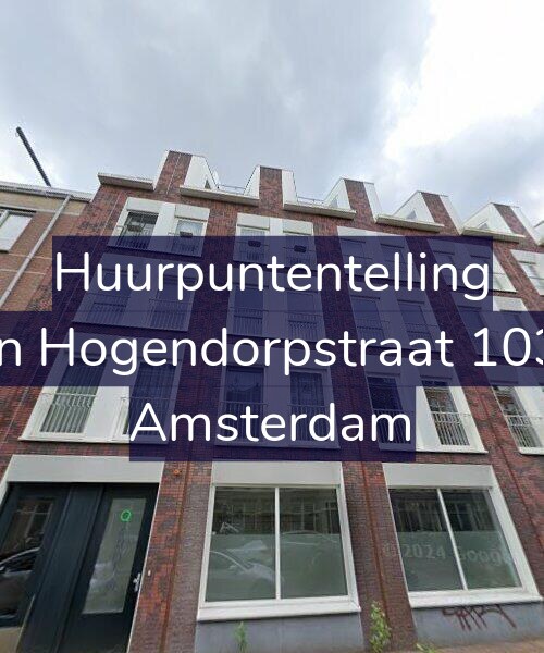Foto gevel Huurpuntentelling voor Van Hogendorpstraat 103-F, Amsterdam