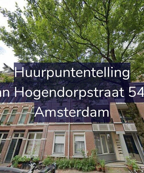 Foto gevel Huurpuntentelling voor Van Hogendorpstraat 54-E, Amsterdam