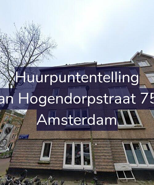 Foto gevel Huurpuntentelling voor Van Hogendorpstraat 753, Amsterdam