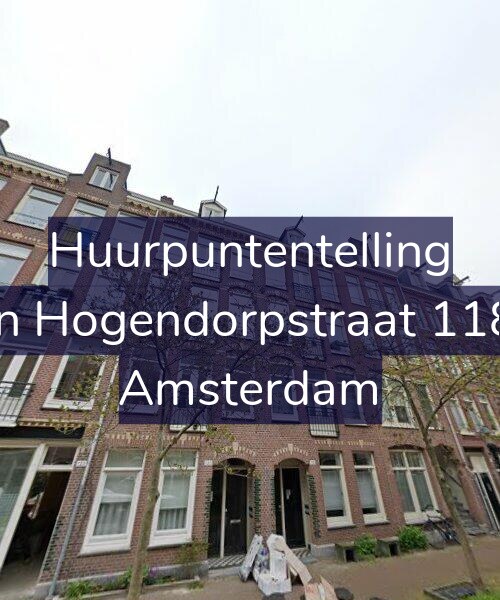 Foto gevel Huurpuntentelling voor Van Hogendorpstraat 118-2, Amsterdam