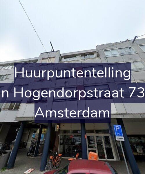 Foto gevel Huurpuntentelling voor Van Hogendorpstraat 73-A, Amsterdam