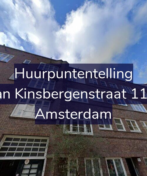 Foto gevel Huurpuntentelling voor Van Kinsbergenstraat 11-2, Amsterdam