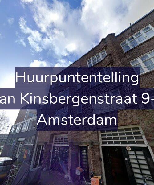 Foto gevel Huurpuntentelling voor Van Kinsbergenstraat 9-1, Amsterdam