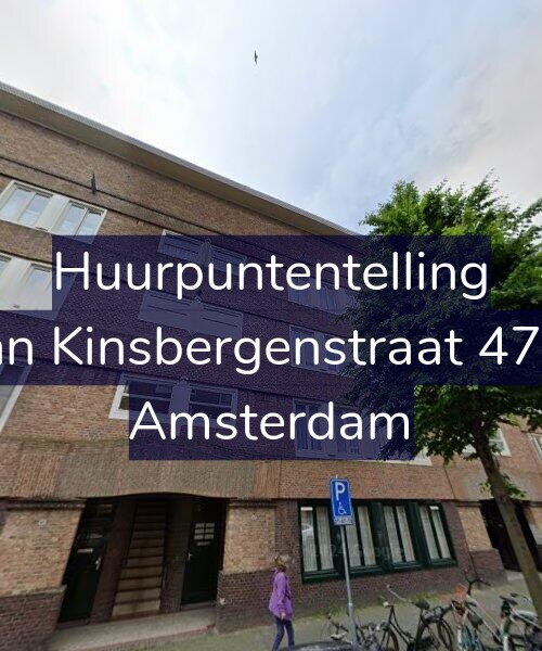 Foto gevel Huurpuntentelling voor Van Kinsbergenstraat 47-A, Amsterdam