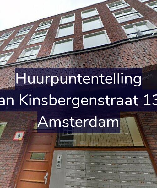 Foto gevel Huurpuntentelling voor Van Kinsbergenstraat 134, Amsterdam