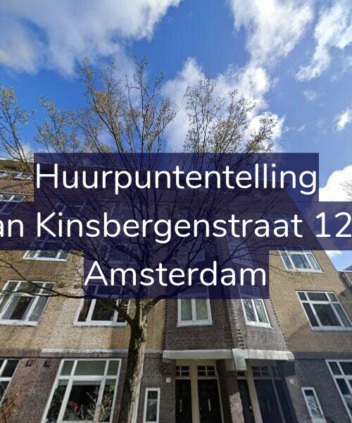 Foto gevel Huurpuntentelling voor Van Kinsbergenstraat 12-2, Amsterdam