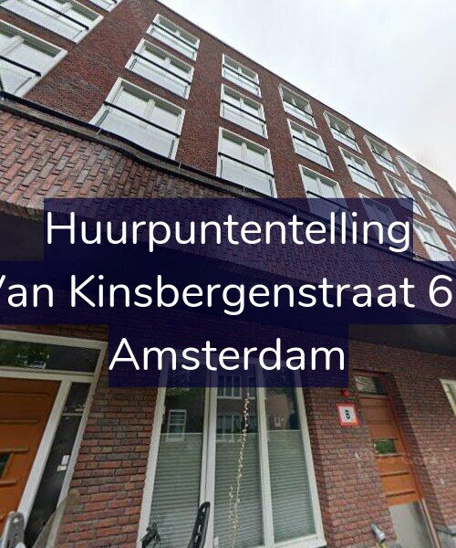 Foto gevel Huurpuntentelling voor Van Kinsbergenstraat 60, Amsterdam